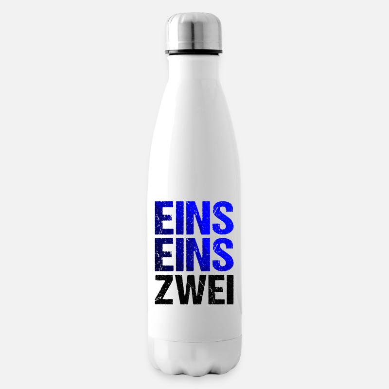 EINS EINS ZWEI Blaulicht Notruf - Isolierflasche - Weiß
