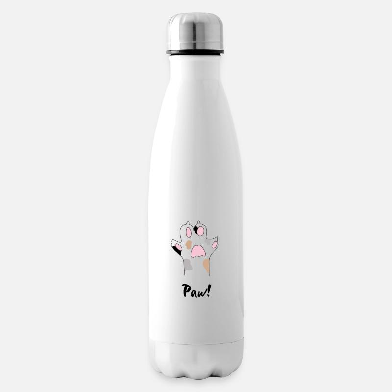 PATTE CHAT Chats Patte - Bouteille isotherme - blanc
