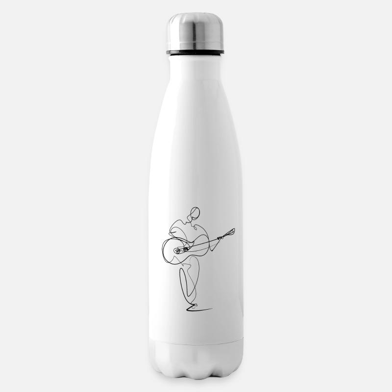 Gitarre - Isolierflasche - Weiß