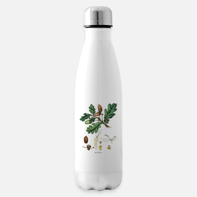 Oak - Insulated Water Bottle - white