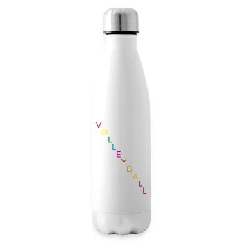 conception de texte de volleyball pour un amateur de volley-ball - Bouteille isotherme - blanc - Droite