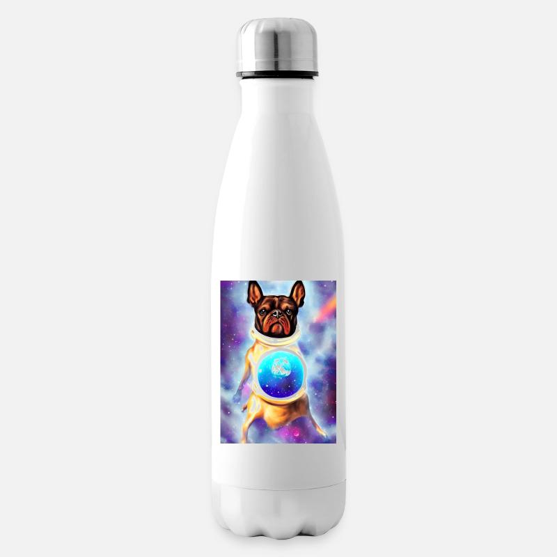 Space Dog - Isolierflasche - Weiß