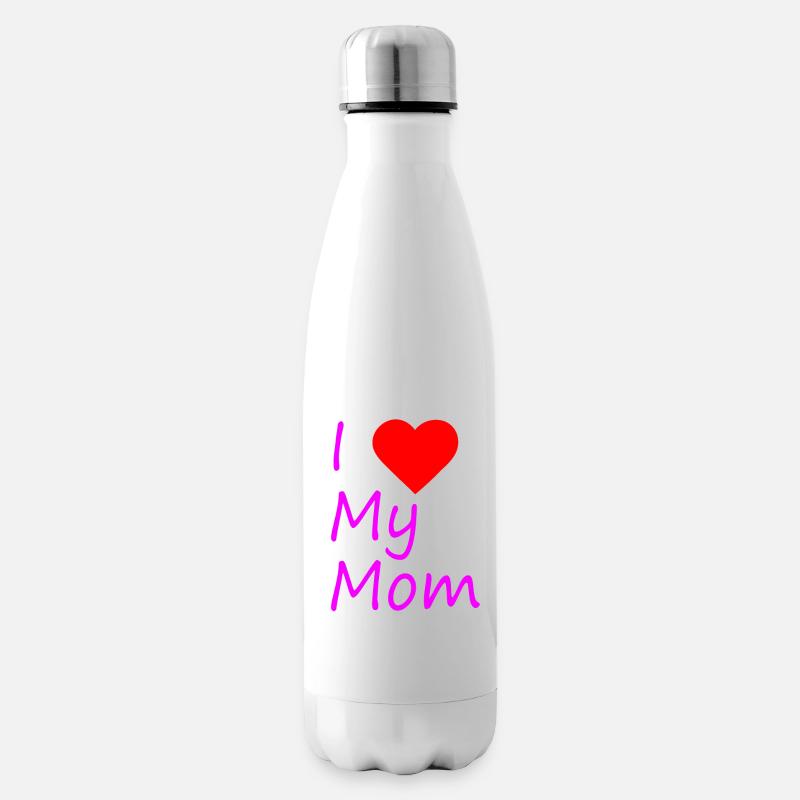 I love my mom - Isolierflasche - Weiß