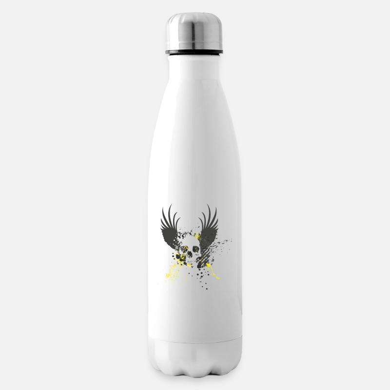 Verträumter Schädel - Isolierflasche - Weiß