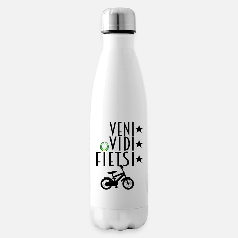 VENI VIDI ( FIETSI ) VICI - Bouteille isotherme - blanc