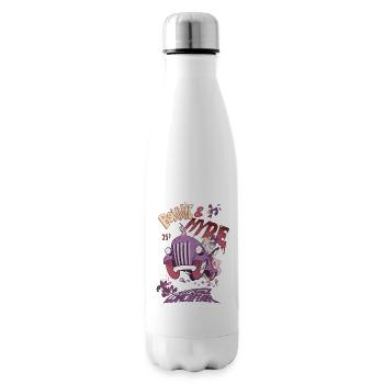 Bonny and Hyde Violett - Isolierflasche - Weiß - Rechts