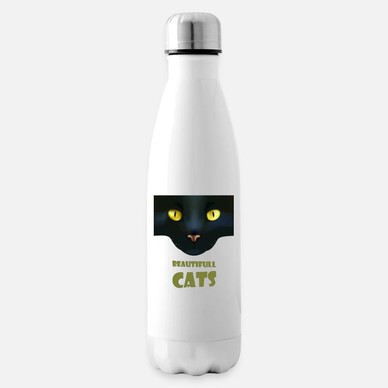 Beaux chats - Bouteille isotherme - blanc