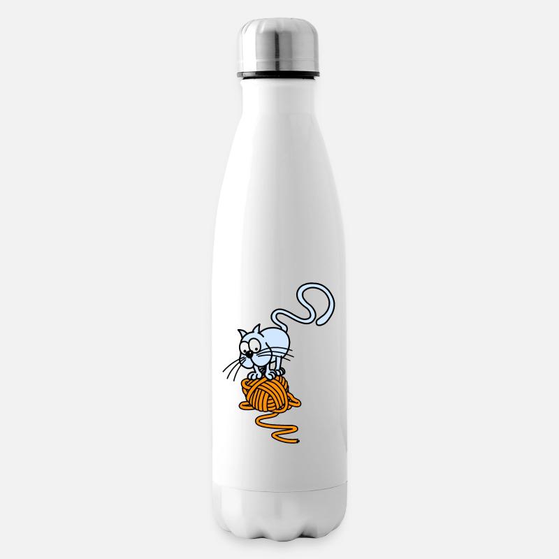 Boule de chat - Bouteille isotherme - blanc
