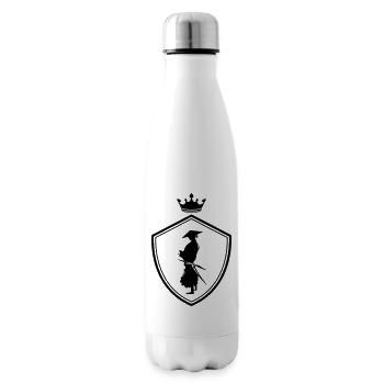 Samurai Warrior Crest - Insulated Water Bottle - white - Right