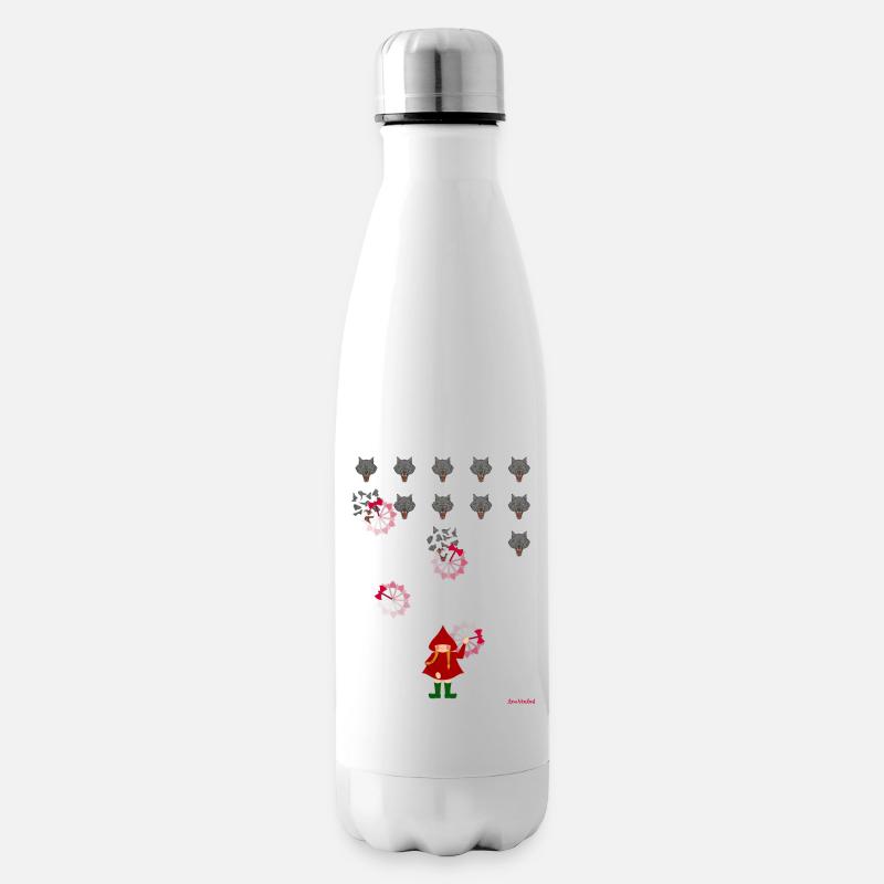 Rotkäppchen spielen - Isolierflasche - Weiß