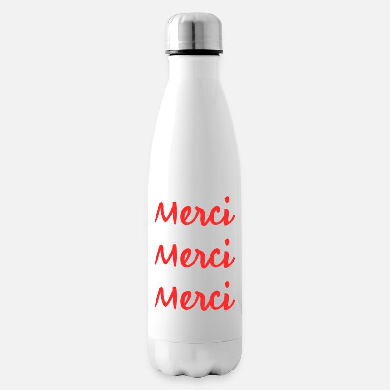 MERCI. MAÎTRESSE. MAÎTRE. MERCI MAÎTRESSE. CADEAU - Bouteille isotherme - blanc