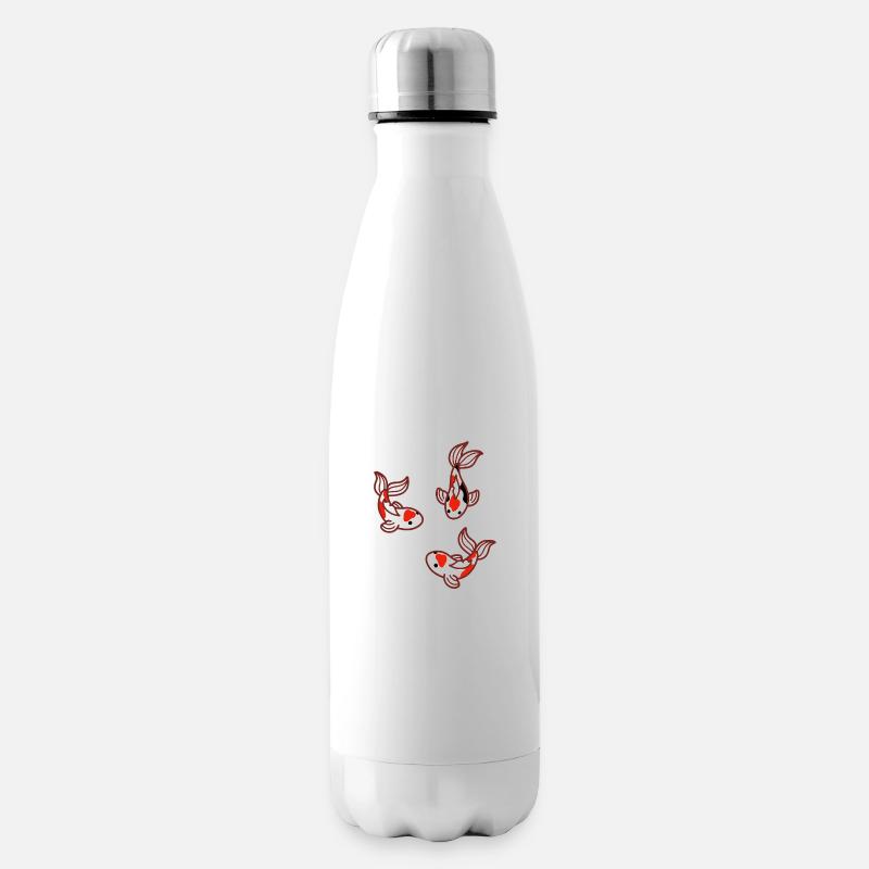 Karpfen Koi Japan - Isolierflasche - Weiß