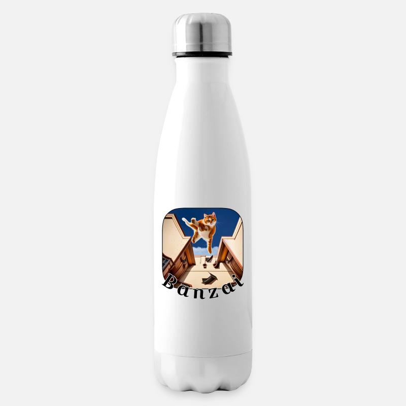 Banzai katze 3 - Isolierflasche - Weiß