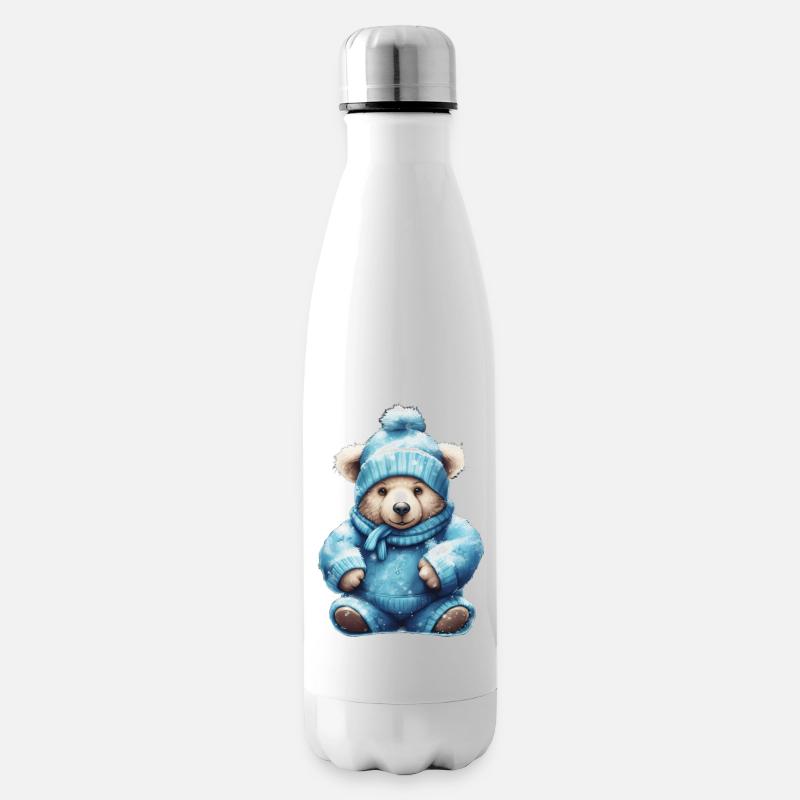 blue teddy 2 - Isolierflasche - Weiß