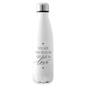You are the reason i believe in love - Isolierflasche - Weiß - Rechts