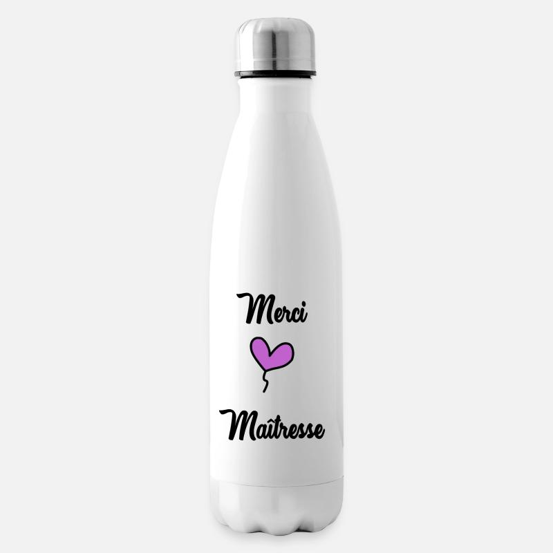 MERCI MAÎTRESSE - Bouteille isotherme - blanc