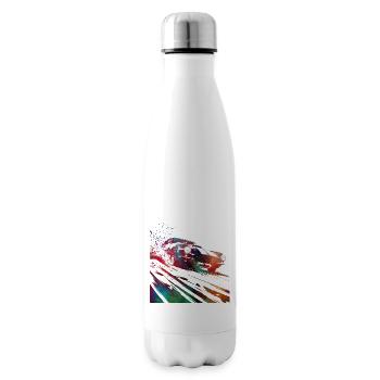 Voitures de course #racing #sport - Bouteille isotherme - blanc - Droite
