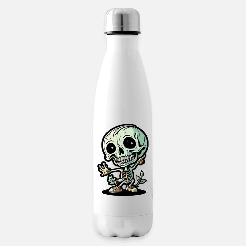 Skeleton - Insulated Water Bottle - white