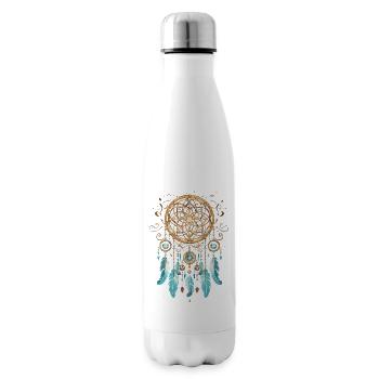 Dream Catcher Esoteric Spirituality Dream Catcher - Insulated Water Bottle - white - Right