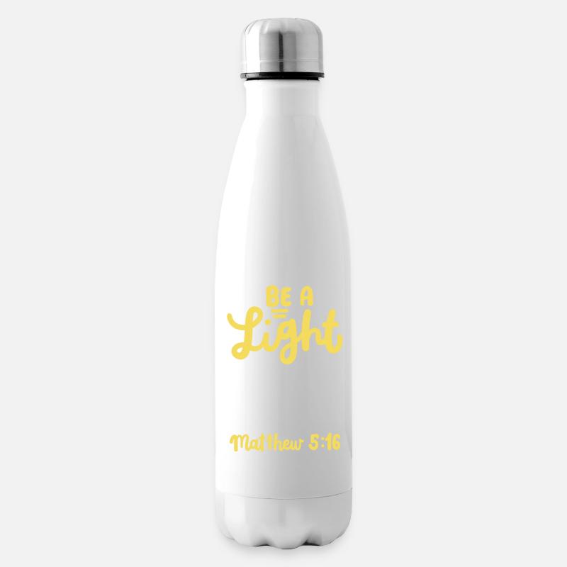 Christlich Bibelvers Motivation - Isolierflasche - Weiß
