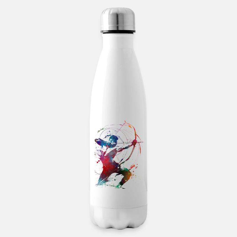 Art du tir à l’arc #archery - Bouteille isotherme - blanc