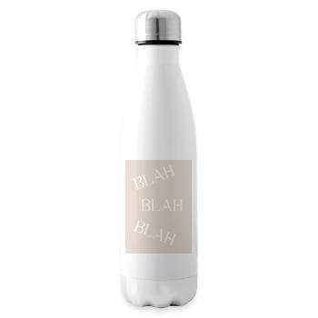 BLAH BLAH BLAH Sarcastic Humor - Insulated Water Bottle - white - Right