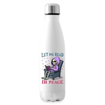 Let me read in peace - Insulated Water Bottle - white - Right