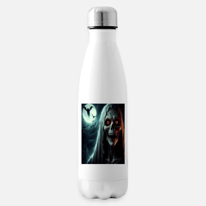 Scary scull - Isolierflasche - Weiß