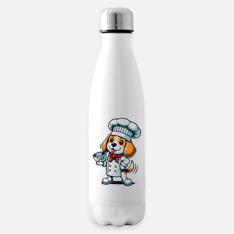 Beagle Koch - Isolierflasche - Weiß