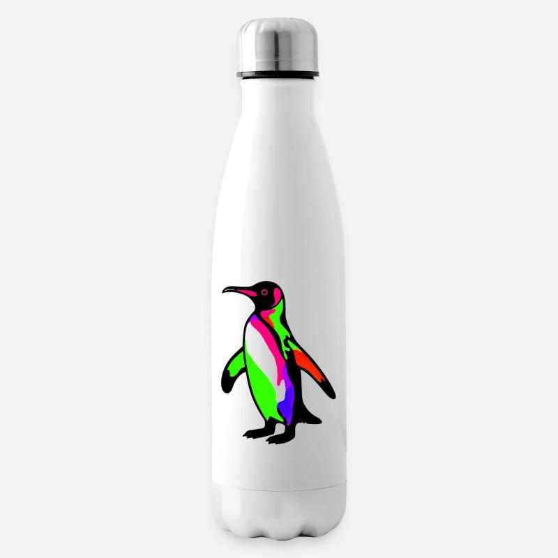 Pinguin - Isolierflasche - Weiß
