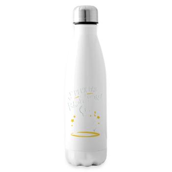 J' peux pas j'ai badminton - Bouteille isotherme - blanc - Droite