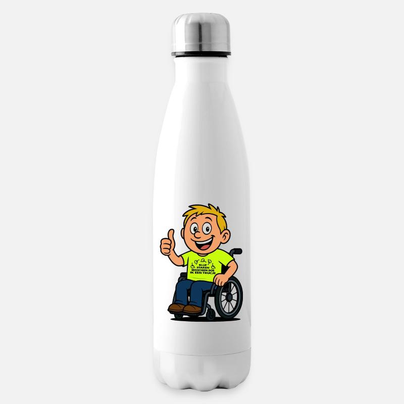 Starr weiter und ich mache einen Rollstuhltrick # - Isolierflasche - Weiß