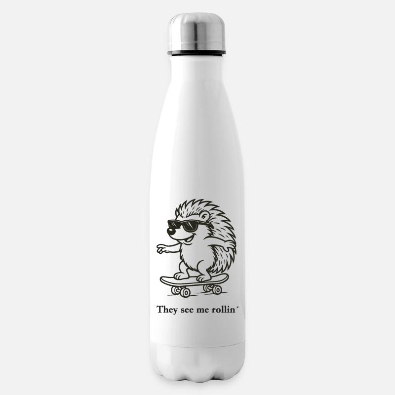 Ils me voient rouler ́ - Bouteille isotherme - blanc