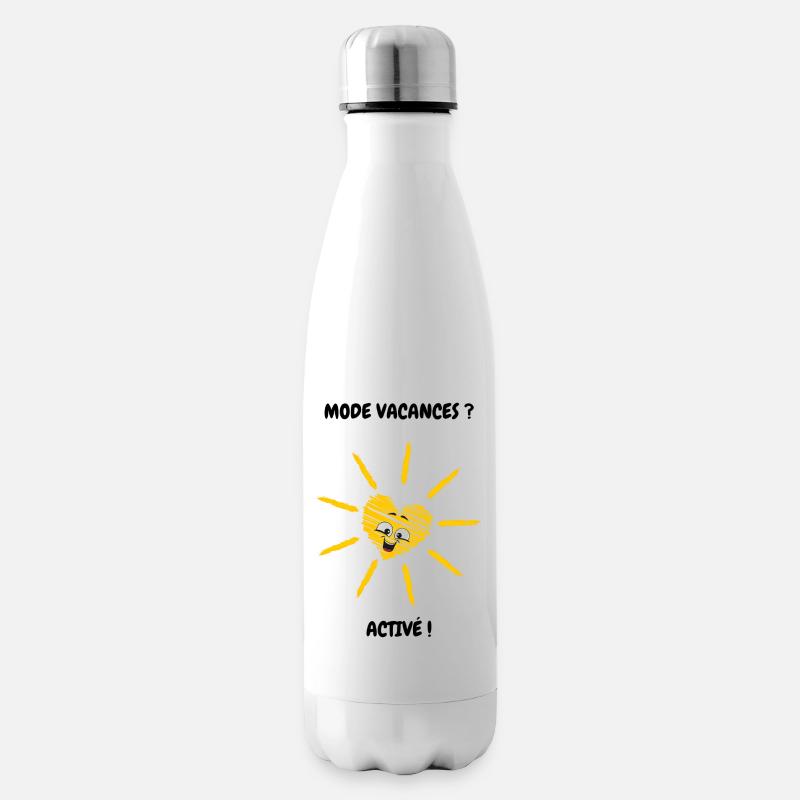 Aktiver Urlaubsmodus - Isolierflasche - Weiß