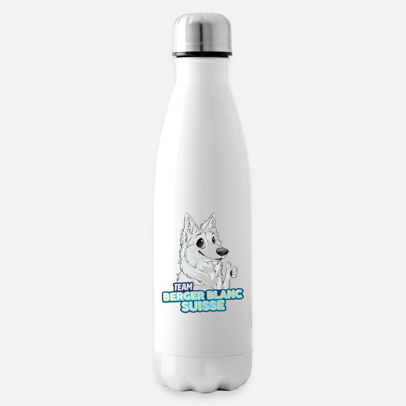TEAM Berger Blanc Suisse - Bouteille isotherme - blanc