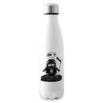 Schwarzer Sportpinguin - Isolierflasche - Weiß - Rechts