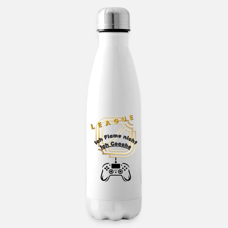Ich flame nicht ich Coache - Isolierflasche - Weiß