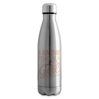 Ich spiele wie ein Mädchen - Isolierflasche - Lightsilver - Rechts