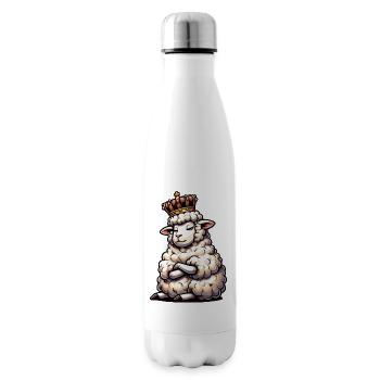 Schaf Schafe Schäfer Schafhalter Schafbock - Isolierflasche - Weiß - Rechts