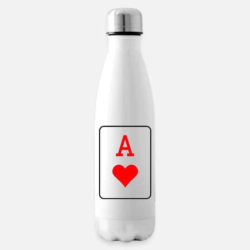 As de cœur - Bouteille isotherme - blanc