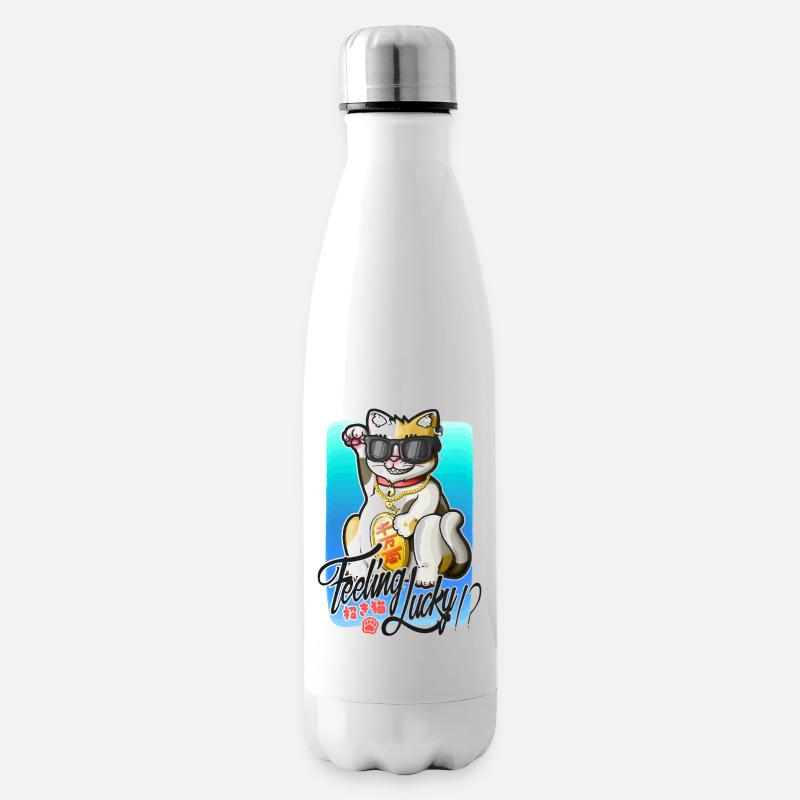 Fühlst du dich glücklich!? - Isolierflasche - Weiß