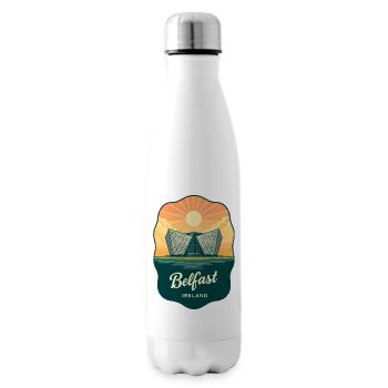 Belfast Titanic Vintage Travel Badge - Insulated Water Bottle - white - Right