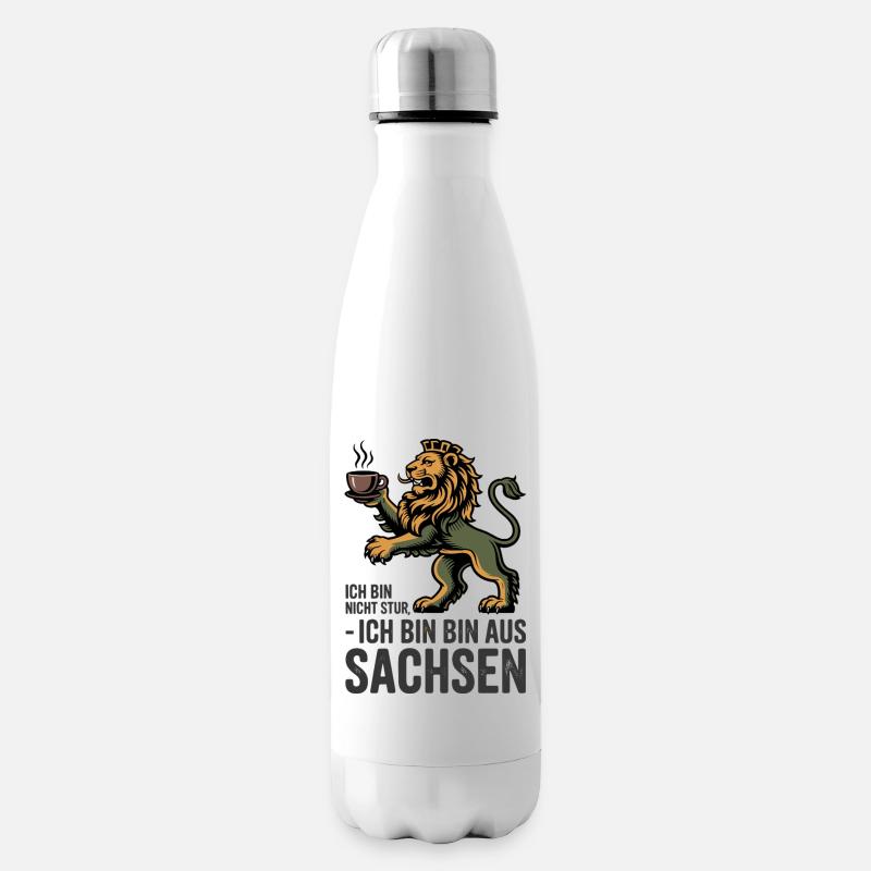  Ich Bin Nicht Stur Ich Bin Bin Aus Sachsen - Isolierflasche - Weiß