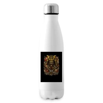 Samurai Blossom Helmet - Insulated Water Bottle - white - Right