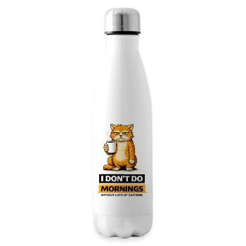 Attitude de café du matin - Bouteille isotherme - blanc - Droite