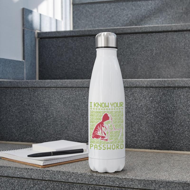 Hacker hackt Programmierer Linux Passwort Hacker Isolierflasche