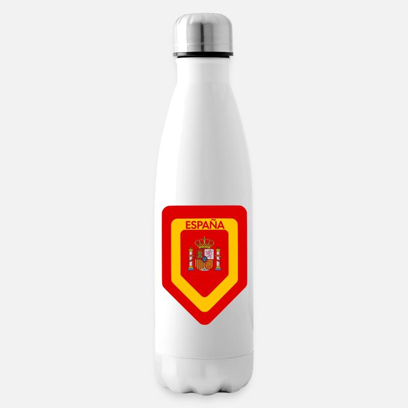 Spanien Wappen Druck - Isolierflasche - Weiß