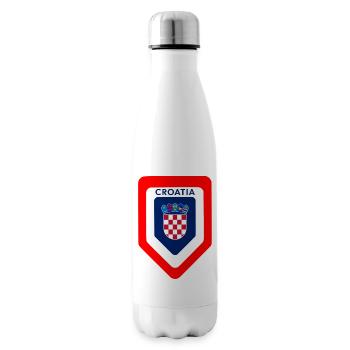 Kroatisches Wappen Emblem - Isolierflasche - Weiß - Rechts
