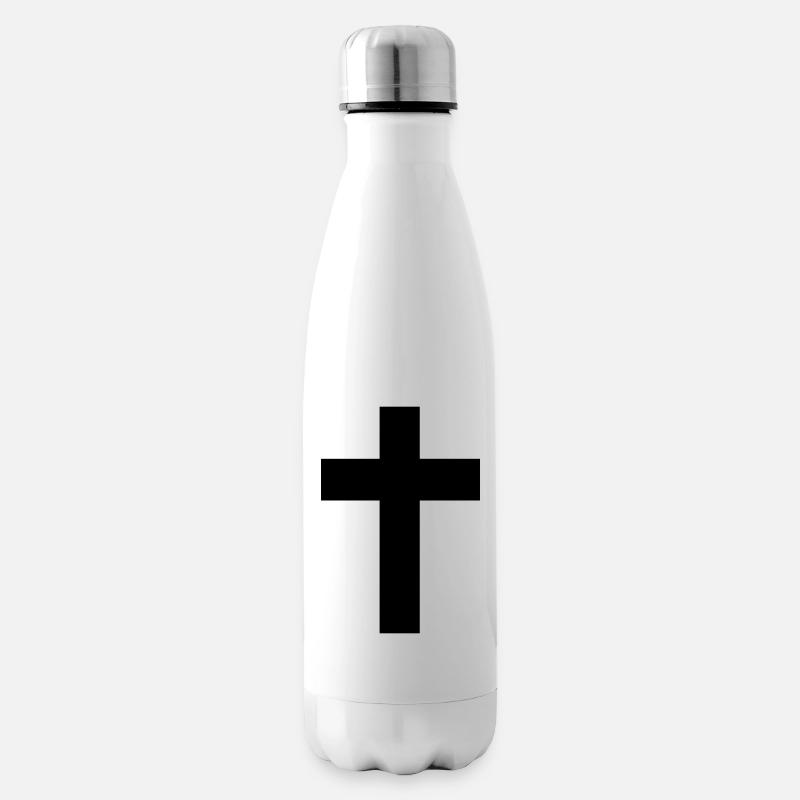 Cross - Jesus - Insulated Water Bottle - white