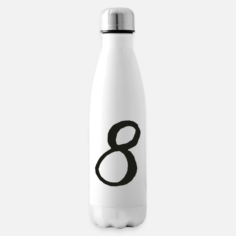 zahl_mam_8 - Isolierflasche - Weiß